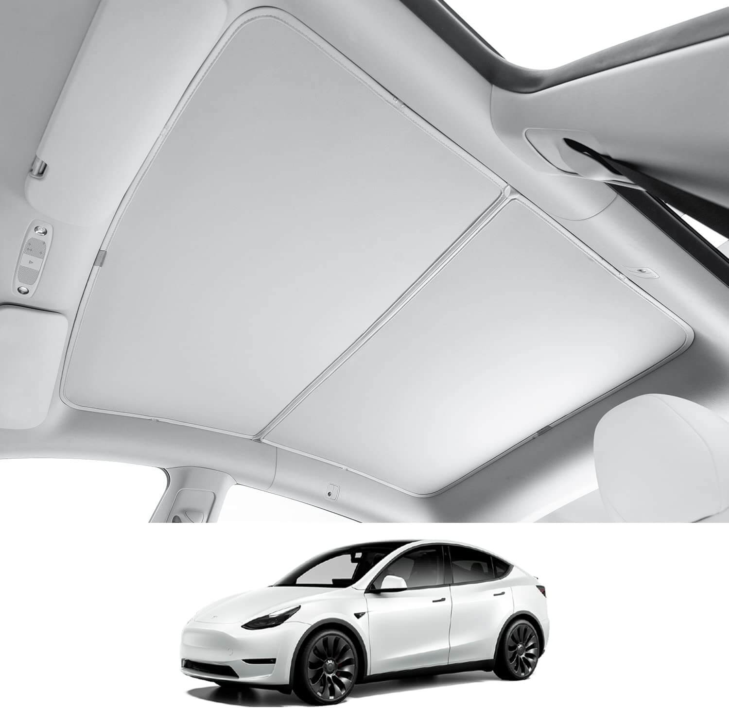 Tesla Model 3 Glass Roof Sunshades 